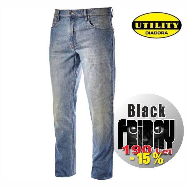 Pantaloni  blugi- Pantaloni jeans STONE Bleach Washing 